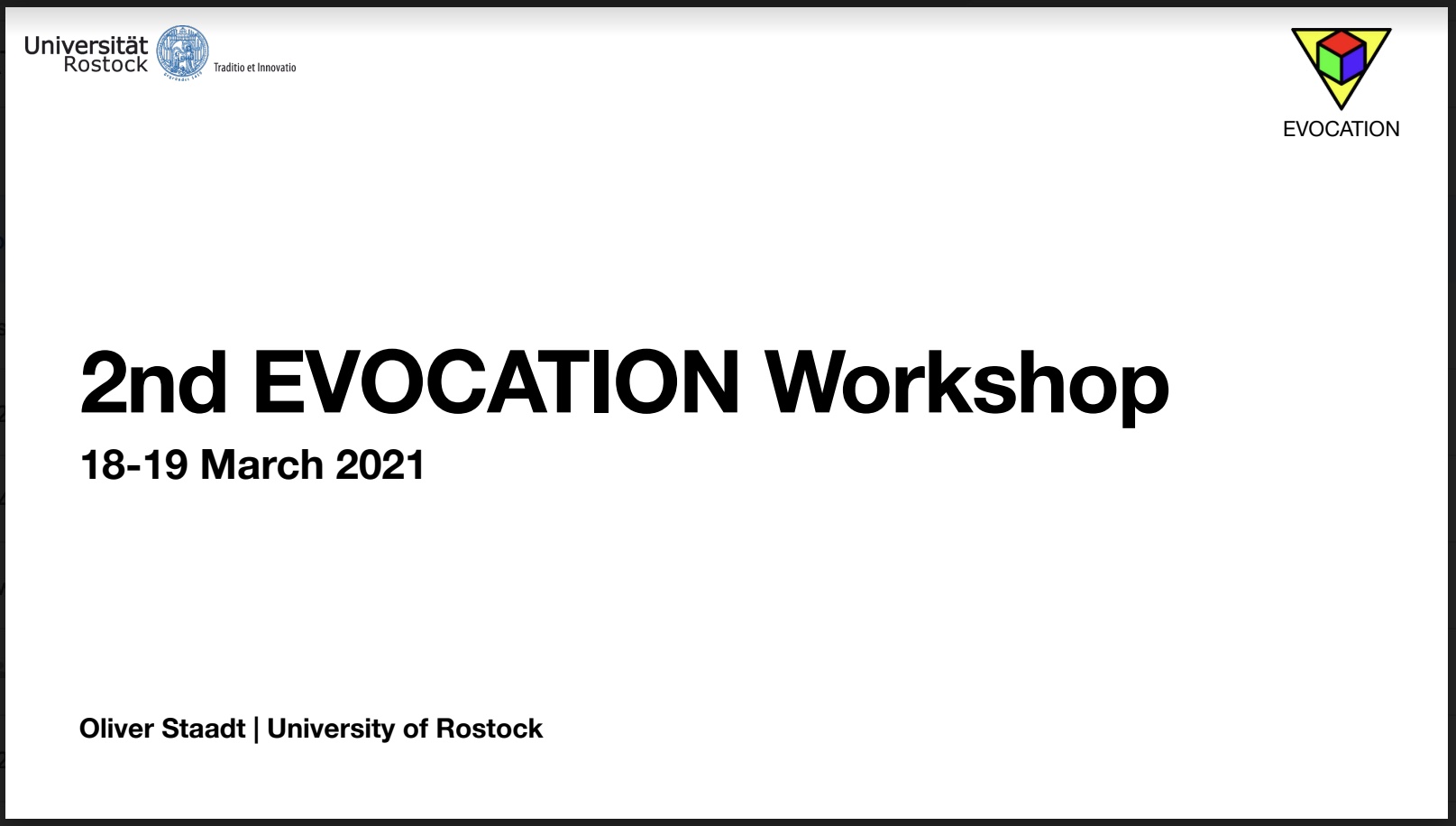 2nd Workshop